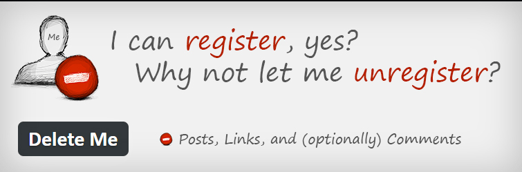 Delete Me WordPress Plugin